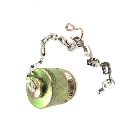 Buyers Products Steel Dust Plug With Chain For 1 Inch NPT Coupler QDDP162